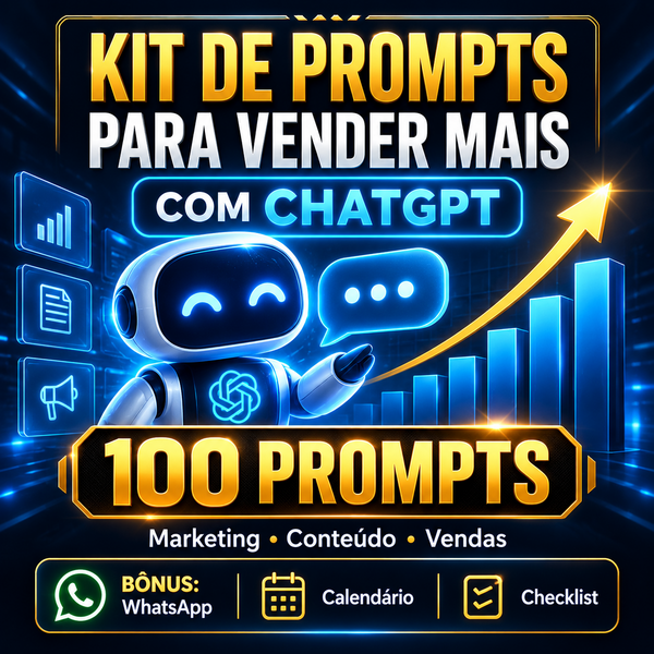 Capa do Kit de Prompts para Vender Mais com ChatGPT